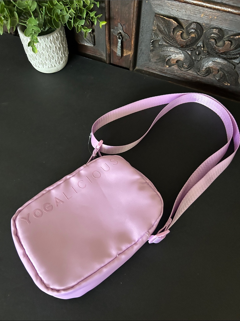 Yogalicious Pastel Purple Crossbody Bag
